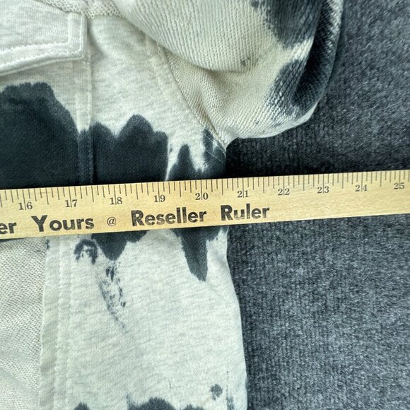 POL Knit Jacket Womens Small Swish‎ Splash Tie Dye Boxy Raw Front Hem Oversized - Picture 12 of 12